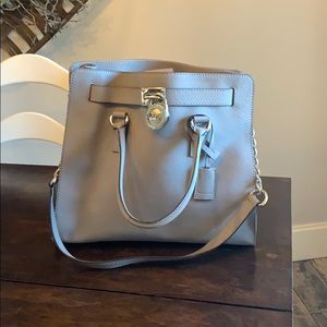 Michael Kors large grey Hamilton purse